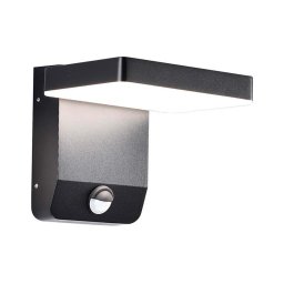 LED Aplica exterior cu senzor LED/17W/230V 4000K negru