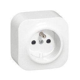 Legrand - Priză de perete pentru uz casnic FORIX 250V albă
