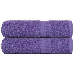 Prosoape de baie 2 buc Violet 100x150 cm 360 g/m² 100% bumbac GartenMobel Dekor