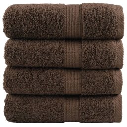 Prosoape oaspeti premium SOLUND, 4 buc. maro 30x50cm 600gsm GartenMobel Dekor