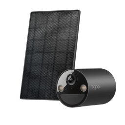 Camera supraveghere IP WiFi TP-Link Tapo C411 KIT, 2K 3MP, IR 9.1m, lentila fixa 3.17mm, microfon si difuzor, alarma sonora si luminoasa, panou solar Tapo A201, microSD 512GB, IP65