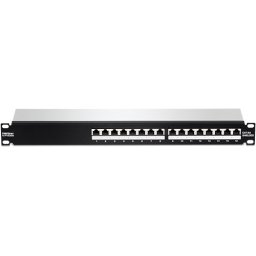 Patch Panel 16 porturi RJ45 UTP, Cat6a, Ecranat, 1U - TRENDnet TC-P16C6AS