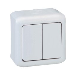 Legrand - Comutator în serie de perete nr. 5 FORIX IP44 alb