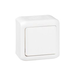 Legrand - întrerupător unipolar de perete nr. 1 FORIX IP44 alb