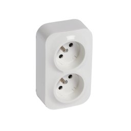 Legrand - Priză dublă de perete pentru uz rezidențial 250 V/16 A FORIX, albă