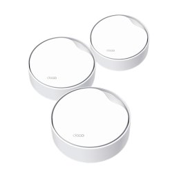 Sistem 3 x Mesh Deco X50, Wi-Fi 6, AX3000, 2 x RJ45 2.5G PoE - TP-Link DecoX50-PoE(3-pack)