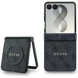 Husa GUESS case for SAMSUNG GALAXY Z FLIP 8 compatible with MagSafe (4G Classic) black