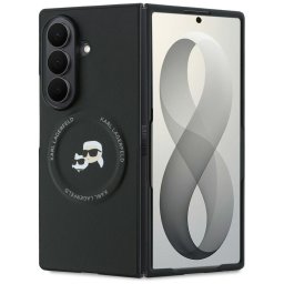 Husa KARL LAGERFELD case for SAMSUNG GALAXY Z FOLD 8 ULTRA compatible with MagSafe (Karl&Choupette Saffiano Pins) black