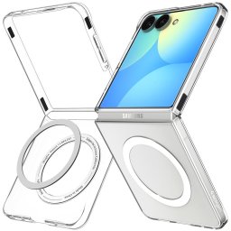 Husa SPIGEN case compatible with MagSafe SAMSUNG GALAXY Z FLIP 8 clear/white