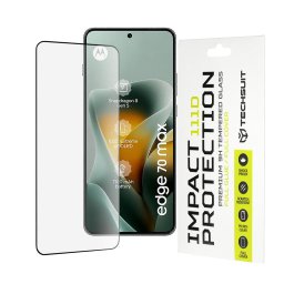 Folie pentru Motorola Edge 70 Max - Techsuit 111D Full Cover / Full Glue Glass - Black