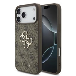 Husa Husa pentru iPhone 18 Pro / iPhone 17 Pro - Guess Hardcase 4G Big Logo (GUHCP18L4GMGBR) - Brown