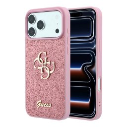Husa Husa pentru iPhone 18 Pro / iPhone 17 Pro - Guess Fixed Glitter Big 4G (GUHCP18LHG4SGP) - Pink