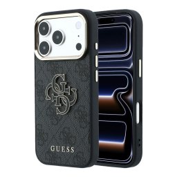 Husa Husa pentru iPhone 18 Pro / iPhone 17 Pro - Guess Hardcase 4G Big Resin Logo (GUHCP18L6P4SRMLK) - Black