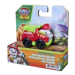 Mini vehicul cu figurina, Paw Patrol the Dino Movie, Pup Squad Racers, Marshall