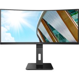 Monitor LED Curbat AOC CU34P2A, 34 inch UWQHD, 100Hz, 4ms, Negru