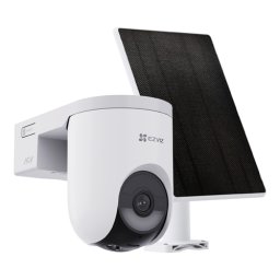 Camera supraveghere IP Wi-Fi 6 PT EZVIZ, 8MP 4K, IR 15m + lumina alba, lentila 4mm, baterie 5200mAh, AI persoane/vehicule, audio bidirectional, alarma audio-vizuala, panou solar 5W, CS-HB8c-SP(4K)