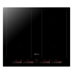 RESIGILAT-Plita incorporabila STARCREST SIH-60P4-BR, Inductie, 4 Zone de gatit, Slider Touch Control, Booster, Functie Bridge, Timer, Sticla Neagra