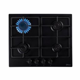 RESIGILAT-Plita incorporabila pe gaz STARCREST SGH-4050BK, 4 Arzatoare, Aprindere electrica, Neagra