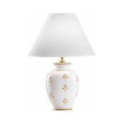 kolarz 731.70W.160 - Lampă de masă NONNA 1xE27/100W/230V flori alb/auriu