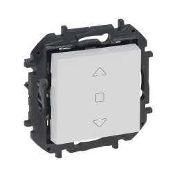 Legrand - Comutator pentru jaluzele fără ramă NILOE STEP, alb