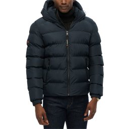 SUPERDRY Geacă Hooded Sports Puffer M5011905A d9w eclipse navy/eclipse navy