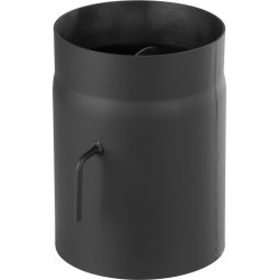 Teava de fum groasa cu clapeta Ø250/120, 1,5 mm, tiraj scurt
