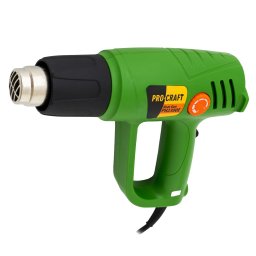 Pistol cu aer cald ProCraft PH2300E 2000W, 300/600°C, cu accesorii incluse