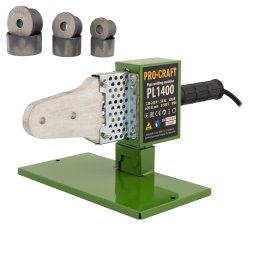 Plita de lipit tevi PPR Procraft PL1400, 600W, 0–300°C, duze 20/25/32 mm