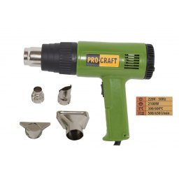 Feon industrial ProCraft PH2100 1500W cu 2 trepte 300/600°C si accesorii