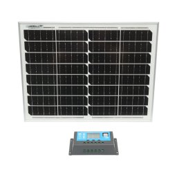 Panou solar monocristalin 20W cu regulator 10A 12/24V Breckner Germany