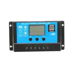 Regulator solar de tensiune 10A 12V/24V cu 2 porturi USB