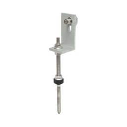 Set clema L pentru acoperis din tabla cu bolt M10x200 panou fotovoltaic
