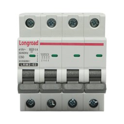 Siguranta automata MCB 4P 50A 415V AC Longroad pentru sina DIN