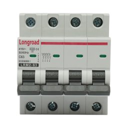 Siguranta automata MCB 4 poli 63A 415V AC Longroad LRM2-63