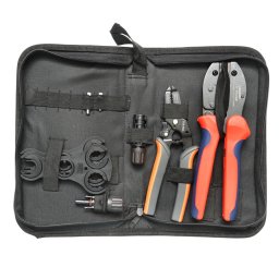 Set scule sertizare MC4 pentru cabluri si panouri fotovoltaice Leader