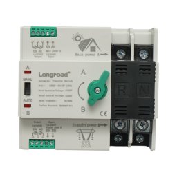 Comutator ATS monofazat 220V 100A Longroad LRQ5-100/2P pentru fotovoltaice