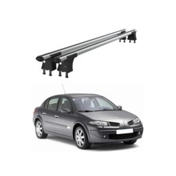Bare transversale aluminiu pentru Renault Megane II 2002-2010, puncte fixe
