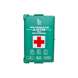 Trusa sanitara de prim ajutor DIN 13157:2021 pentru spatii interioare, cu suport