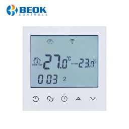 Termostat Wi‑Fi BeOk TDS21WiFi-Ep pentru încalzire electrica în pardoseala 16A