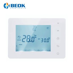 Termostat inteligent BeOK BOT-X306 pentru centrala si încalzire în pardoseala