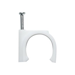 Clema cu cui 26 mm pentru fixare cablu, set 100 buc, Breckner