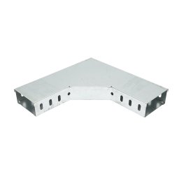 Cot orizontal 90° din otel galvanizat pentru jgheab 50x100 mm