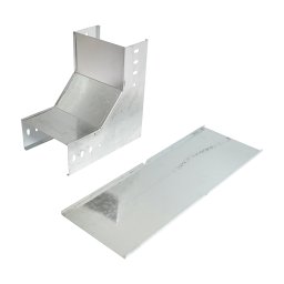 Cot vertical de urcare 90° din otel galvanizat pentru jgheab 100x200 mm