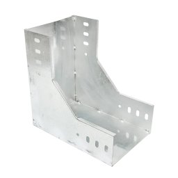 Cot vertical 90° de coborare din otel galvanizat pentru jgheab 100x200 mm