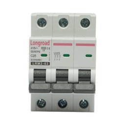 Siguranta automata MCB tripolara 25A 415V curba C Longroad