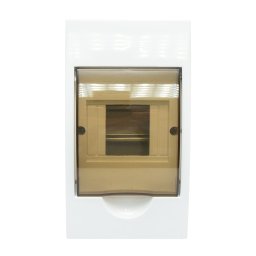 Tablou de sigurante aplicat, 1 rand, 4 module, capac transparent, IP40