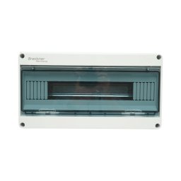 Tablou sigurante aplicat 18 module IP65 cu usa transparenta Breckner