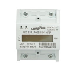 Contor electric monofazic digital 230V 100A pentru sina DIN, 4 module