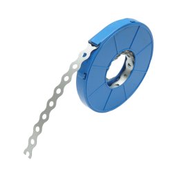 Banda perforata metalica 17x0,7 mm, rola 10 m pentru fixare si montaj