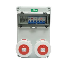 Tablou prize de santier SUNTREE 2x400V/32A, 6 module, IP67
